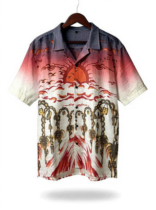 Rising Sun Landscape Shirt - Cream 2