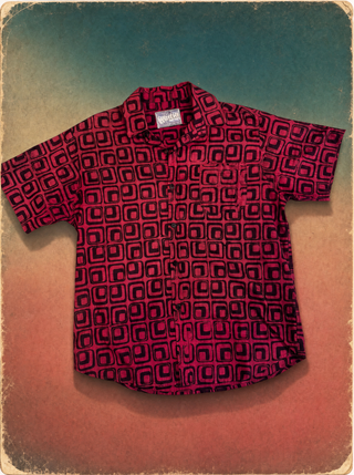 Sanur Shirt — Disco Jaffles (Red)