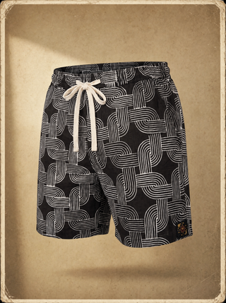 Pool Shorts — Disco Race Brown (Brown)