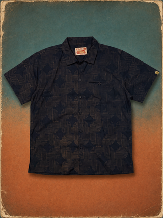 Uluwatu Shirt — Disco Race Track (Green/Grey)