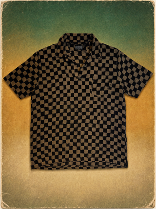 Riviera Shirt - Poleng Smoke Black White