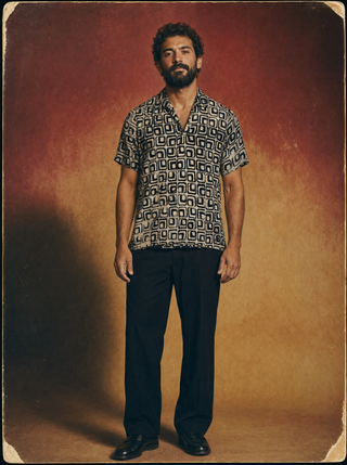 Riviera Shirt — Disco Jaffles (Black/White)