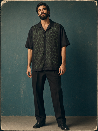 Bowler Shirt — Latin Sun (Green)