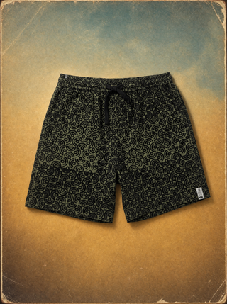 Pool Shorts — Latin Sun (Green)