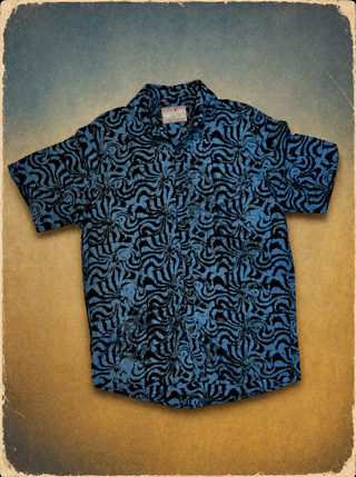 Sanur Shirt — Swirl Disco (Blue)