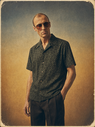 Kuta Shirt — Latin Sun (Green)